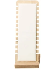 極簡竹木項鍊展示支架首飾類展示板首飾類支架 - 米色 - 查看 3