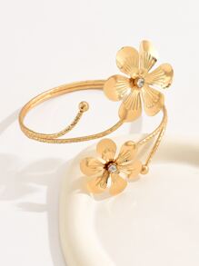 1入組時尚雙蛇圍裹臂環手環