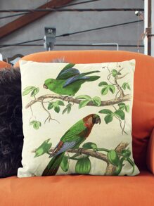 1pc Parrot Pattern Pillowcase - Multicolor - View 4