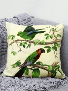 1pc Parrot Pattern Pillowcase - Multicolor - View 1