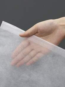 1入/50入白色半透明鞋收納袋，帶束口，家用防塵黃色防曬鞋袋，便攜式旅行鞋套 - 白色 - 查看 8