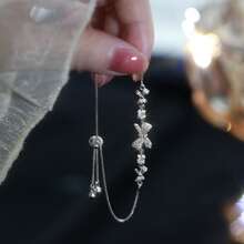 1pc Bow Knot Detail Bracelet Valentines,Mom,Mother,Mother's Day,Gift