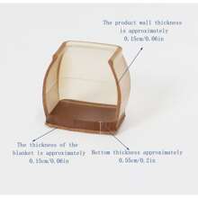 4入組TPR橡膠材料方形靜音椅子桌子腿保護裝置隨機色 - 彩色 - 查看 7