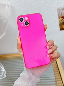 Apple Hot Pink Basic Phone Cases 2pcs Neon Pink Phone Case