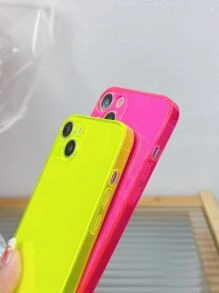 Apple Hot Pink Basic Phone Cases 2pcs Neon Pink Phone Case