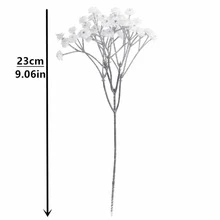 1入組23厘米藍色人造滿天星軟橡膠手感家居裝飾，不褪色植物花園、門廊、窗戶、室內花瓶裝飾