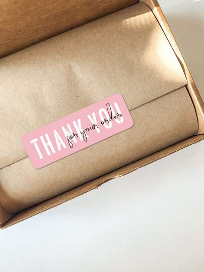 90 peças de adesivos de agradecimento pela sua compra, embalagem para presente de loja pequena, decoração, selagem, etiquetas personalizadas