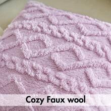 1 vỏ đệm chần bông hình học không có chất độn - Màu tím hoa cà - Xem 4