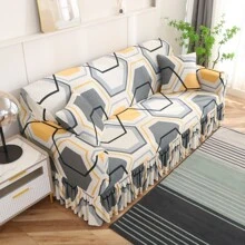 1入組裙式沙發套彈力全包沙發套聚酯纖維四季通用簡約現代 - 彩色 - 查看 4