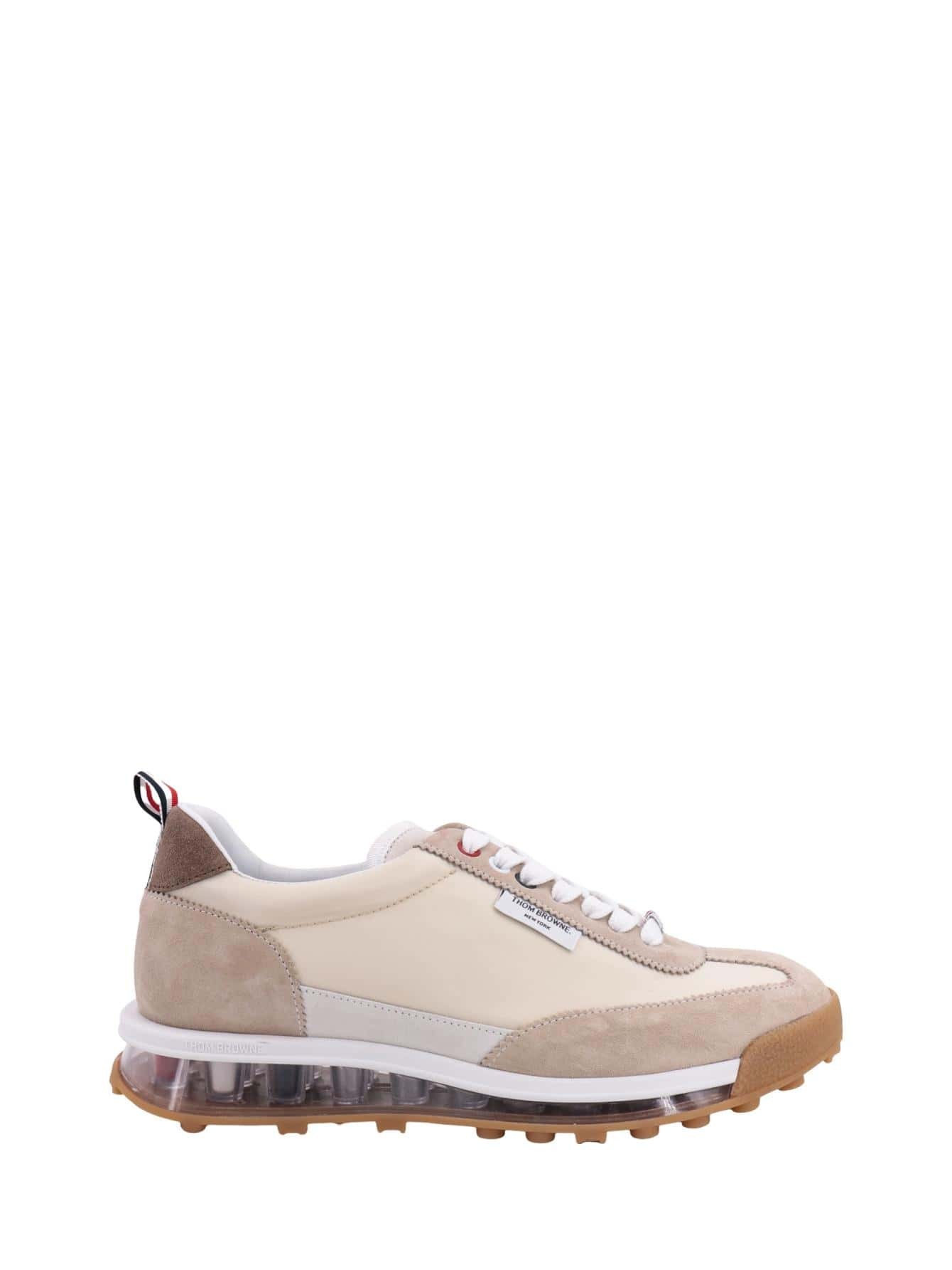スニーカー THOM BROWNE Men Sneakers Brown MFD261A07989 215 THOM BROWNE | Leather Low Top Sneakers | Men | Lane Crawford