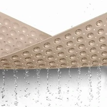 浴缸垫防滑橡胶淋浴带排水孔吸盘，快速轻松清洁，足部按摩，浴缸和隔间浴室适用，返校