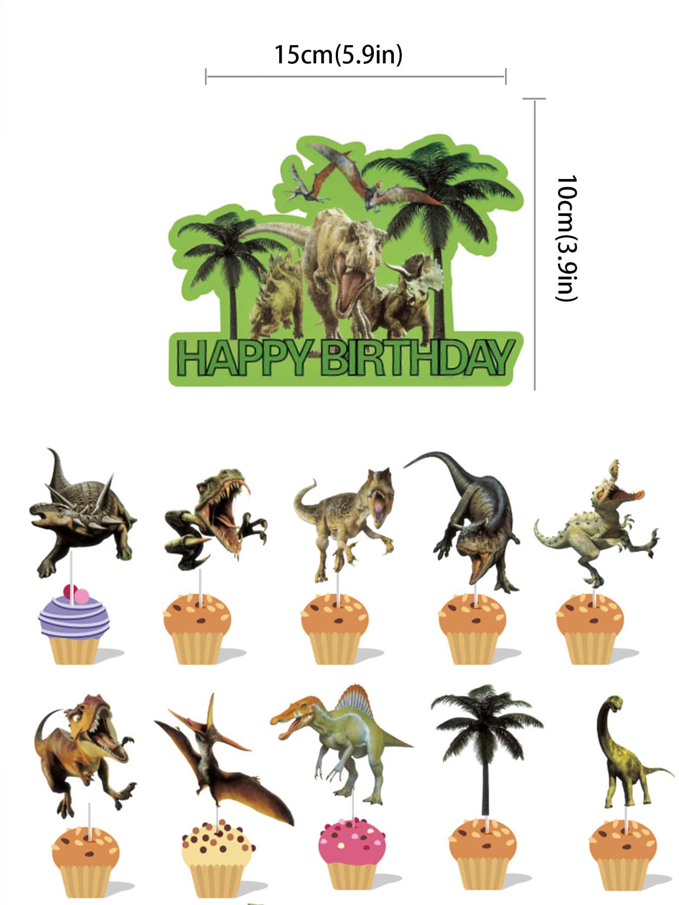 Dinosaur Themed Party Supplies Set Including Happy Birthday Banner dinosaur-themed-party-supplies-set-including-happy-birthday-banner