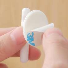 1 Set 8 Stücke abnehmbar Kabel Management Clips Organizer mit Wand & Decke Kleber Haken - Weiss - Übersicht 7