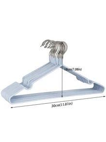 1 Bộ Dày Chống Trơn Trượt Treo Móc Treo Quần Áo Traceless Quần Áo Định Hình Móc Treo Cho Trẻ Em - màu đen - Xem 4