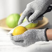 1 Paar schnittfeste Handschuhe in voller Fingerlänge, Campingausrüstung