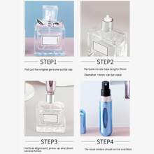 香水分配器灌装，5毫升化妆品包装，化妆按压喷雾瓶样品分配用品，适用于旅行、化妆、廉价、房间装饰、梳妆台、旅行、卧室、化妆配件 - 粉色 - 查看 8