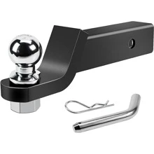 Car Trailer Hitch Ball Mount - Black - View 6