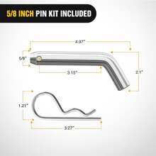 Car Trailer Hitch Ball Mount - Black - View 8