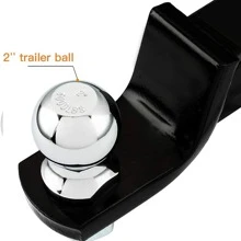 Car Trailer Hitch Ball Mount - Black - View 5