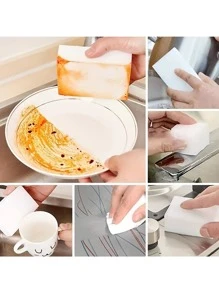 30 pezzi Spugna per pulizia , melamina Schiuma multifunzionale Tampone per la pulizia , nano pulizia cucina Spugna , Spugna per piatti , potente pulizia