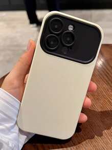 Funda de móvil liso con cubierta de cámara - Blanco - Ver 2