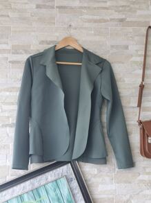 Women Blazers - Army Green - View 1