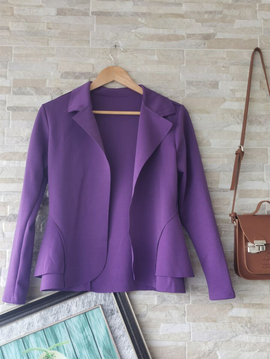 Women Blazers - Lilac Purple - View 1