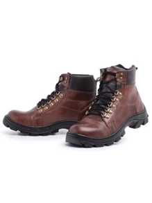 Men Boots - Cà phê nâu - Xem 3