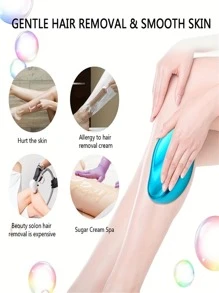 Dispositivo de eliminación del vello con esmerilado de vidrio nano, herramienta exfoliante física creativa, inofensiva para la piel, productos y accesorios para el cabello para barbería, salón de belleza, artículos esenciales de viaje