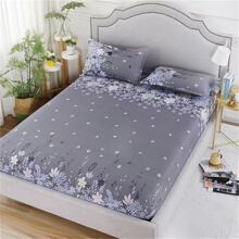 Floral Bedding Set 3pcs - 1 Fitted Sheet & 2 Pillowcases - Multicolor - View 8
