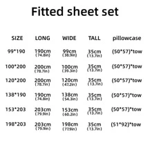 Floral Bedding Set 3pcs - 1 Fitted Sheet & 2 Pillowcases - Multicolor - View 2
