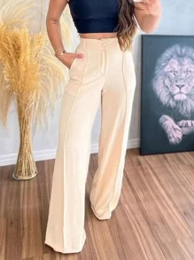 Women Pants - Màu be - Xem 1