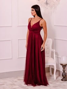 Grife Velasco Women Party Dresses - Burgundy - View 5