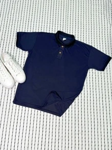 Men Polo Shirts - Màu xanh hải quân - Xem 7