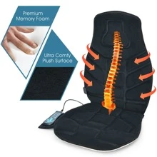 Lifezeal Massage Seat Cushion Back Massager W/ Heat & 6 Vibration Motors For Home - Black - View 7