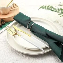 6入組金色餐巾環 - 金色 - 查看 2