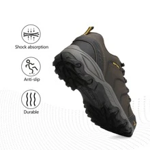 Men's Low Top Waterproof Hiking Shoes Trekking Trails Outdoor Work Shoes - màu nâu - Xem 6