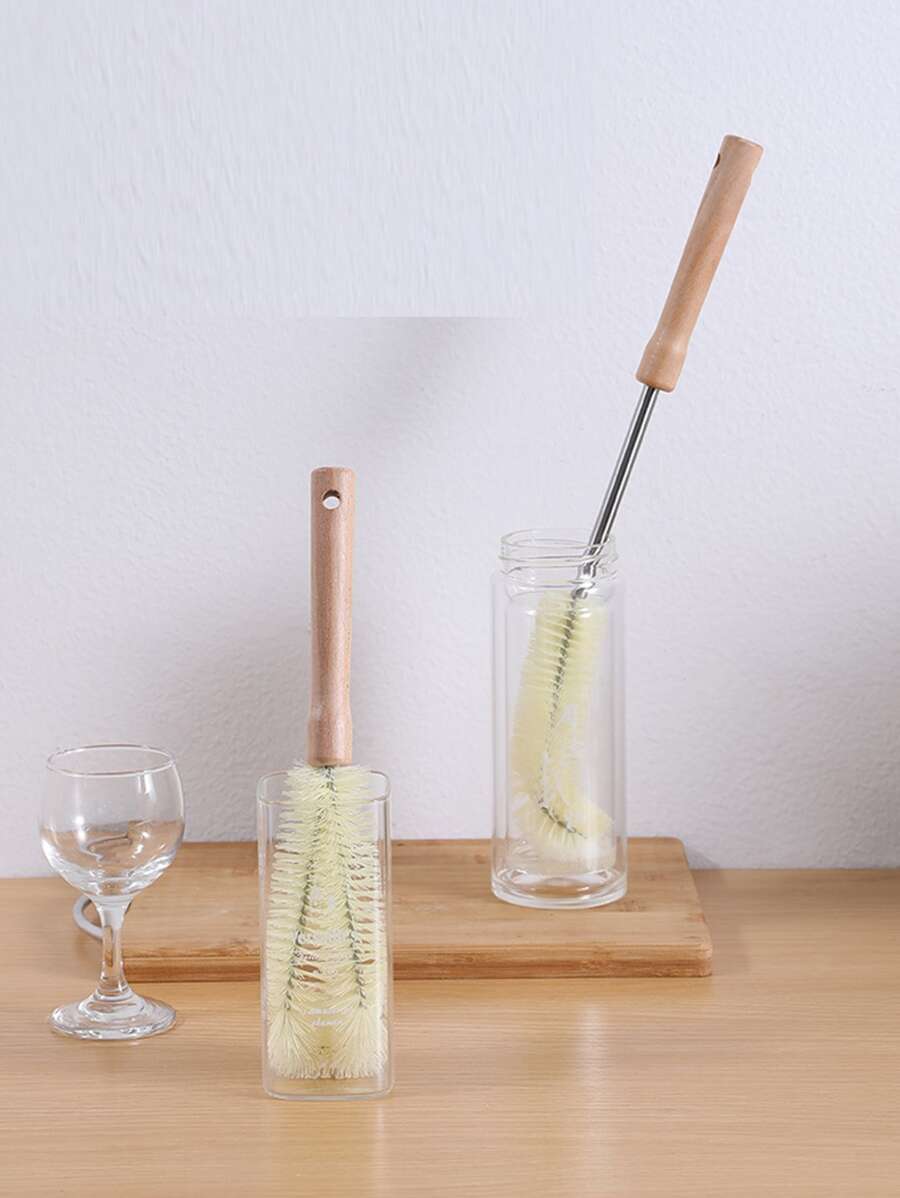 Longhandled Bottle Brush With Hard Bristles For Cleaning Cups, Tea