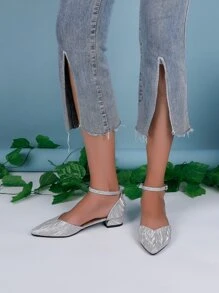 Giày bệt Nữ - Bạc - Xem 4