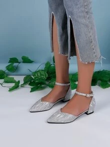 Giày bệt Nữ - Bạc - Xem 5