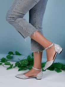 Giày bệt Nữ - Bạc - Xem 2