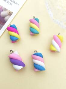 10pcs Fashion Cute Resin Colorful Candy DIY Pendant For Earring Necklace Jewelry Handmade Accessories Supplies