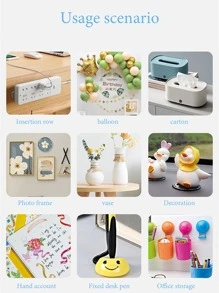 1 pieza 2cm diámetro redondo acrílico transparente Cinta adhesiva de doble cara ( 70 piezas ) - transparente - Ver 7