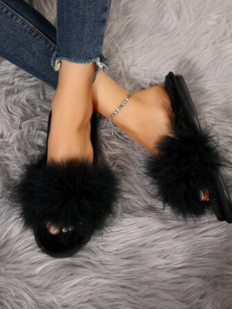 Zapatillas de moda piel real cómodo para interior con exterior usar