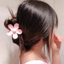 Sweet Flower Design Hair Claw, Fresh Style Hair Grip Clamp - Multicolor - View 5