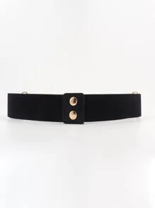Elegant Metallic Decoration Simple Style Waist Belt Halloween Summer, School Fall, Autumn, Halloween - Gold - View 3
