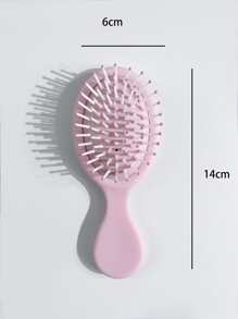 1pc Cute Air Cushion Comb, Mini Portable Scalp Massage Hair Brush Pink Accessories - Pink - View 2