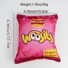 Creative Làm Đồ chơi nhồi bông Khoai tây chiên Hình dạng & Có thể giặt được Chó Teddy Bạn đồng hành Đồ chơi - Đỏ - Xem 7