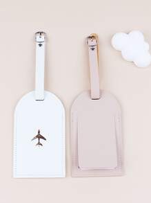 2件/套 情侣婚礼旅行金箔行李牌卡夹行李箱标签姓名标签卡套吊牌吊坠旅行必需品旅行配件旅行背包旅行包行李箱旅行装备返校包学校用品学校配件学校用品