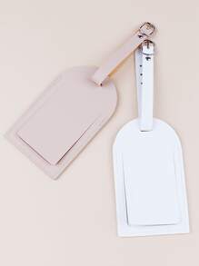 2件/套 情侣婚礼旅行金箔行李牌卡夹行李箱标签姓名标签卡套吊牌吊坠旅行必需品旅行配件旅行背包旅行包行李箱旅行装备返校包学校用品学校配件学校用品